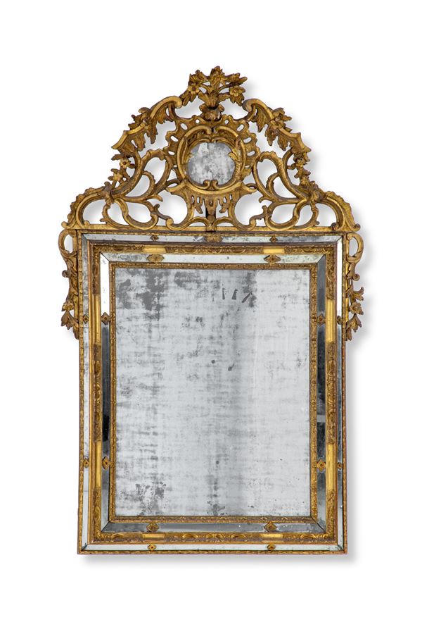 Specchiera a doppia cornice di specchi - Piemonte XVIII sec.