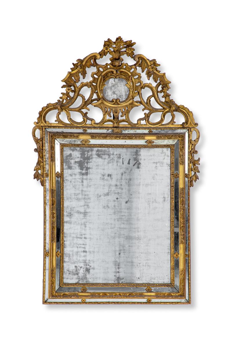 Specchiera a doppia cornice di specchi - Piemonte XVIII sec.