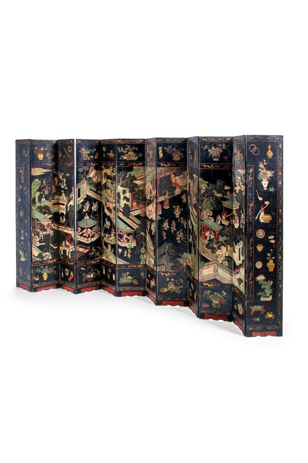Paravento a dodici ante - Cina XVIII sec.