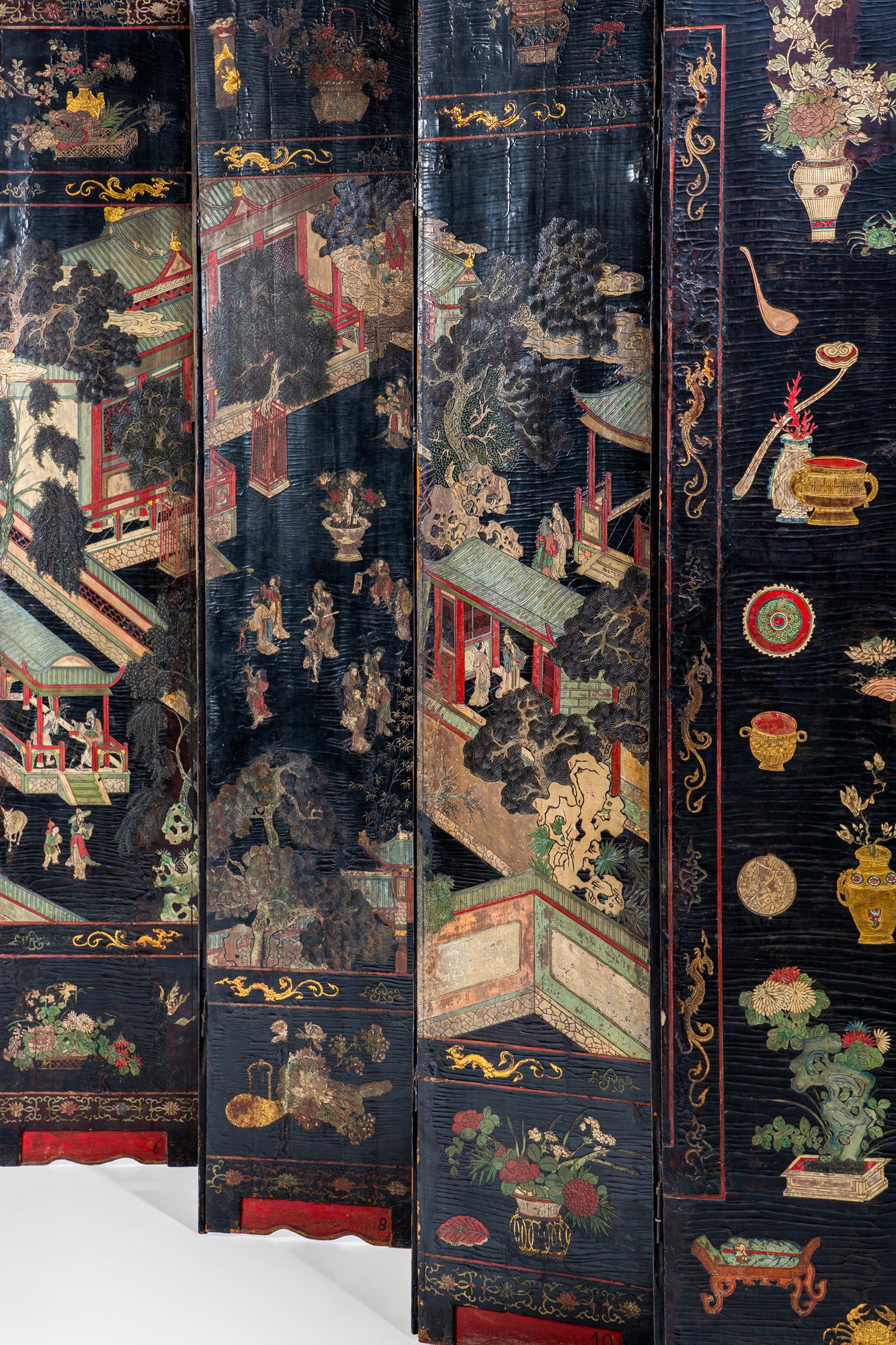Paravento a dodici ante - Cina XVIII sec.
