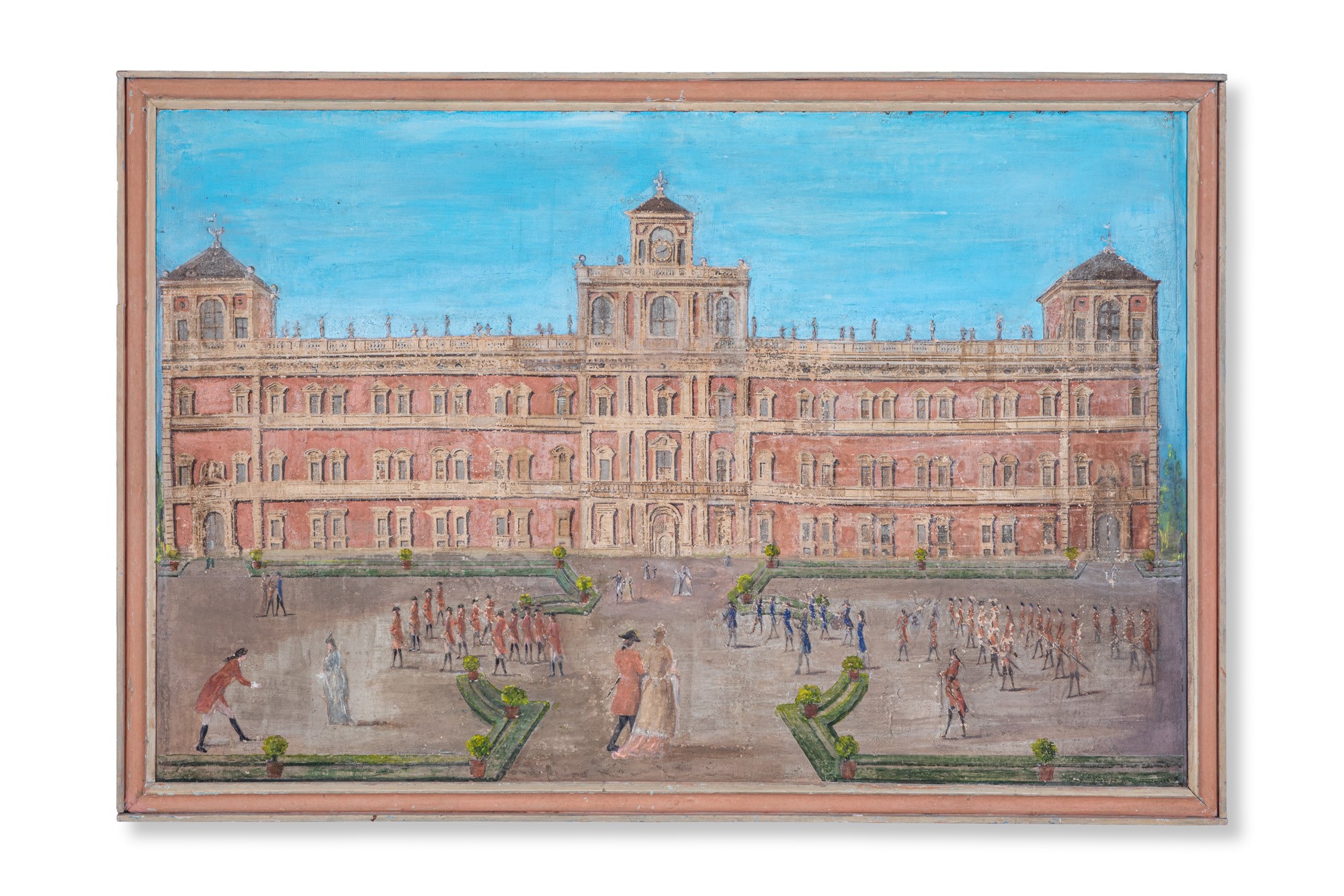 Quattro bozzetti raffiguranti edifici dell'Accademia di Modena - XIX sec.