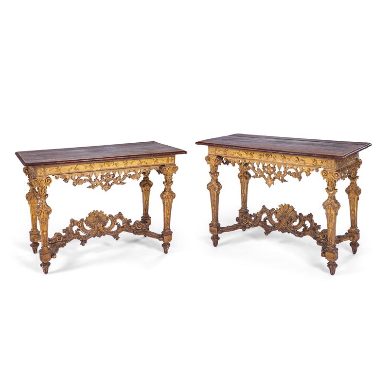 Coppia di consoles - Torino XVIII sec.