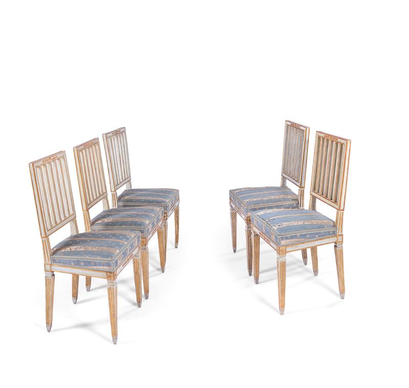 Dieci sedie - Sicilia fine XVIII sec.