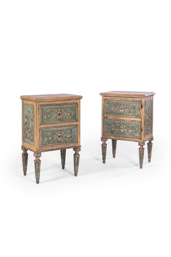 Coppia di comodini - Piemonte fine XVIII inizi XIX sec.