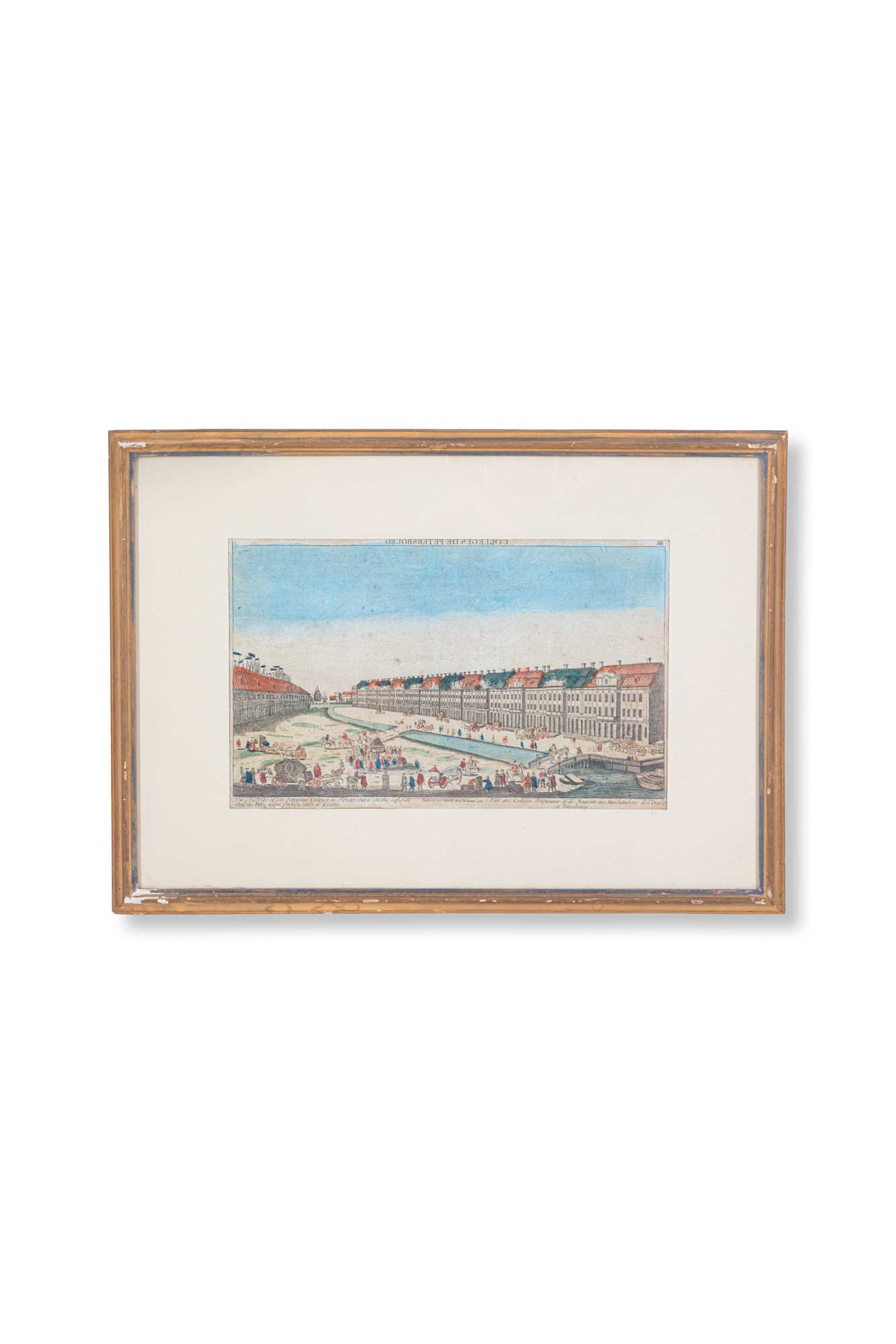 Dieci stampe raffiguranti vedute di città