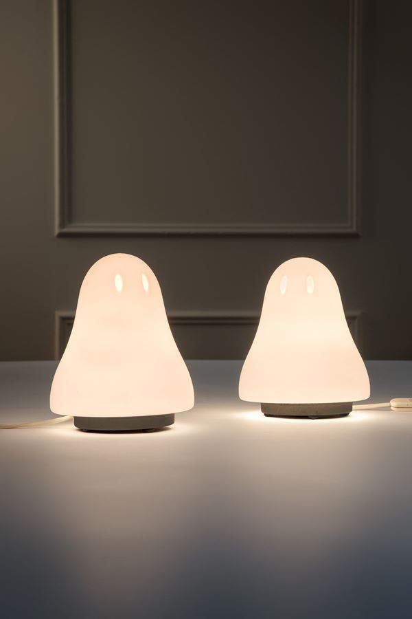 Carlo Nason - Due lampade da tavolo mod. Ghost