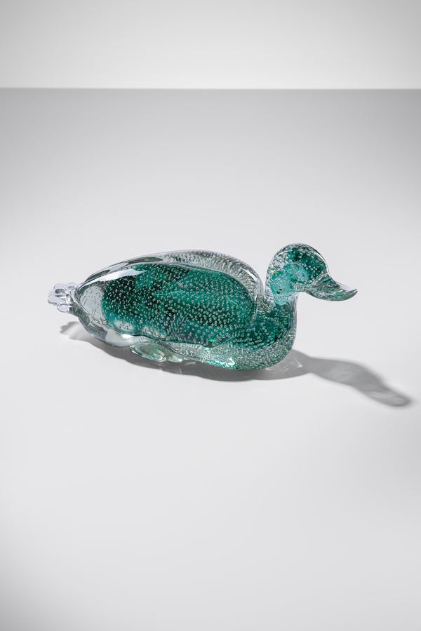 Flavio Poli : Anatra  - Auction Murano Glass - Incanto Casa d'Aste e Galleria