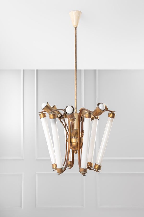 Achille Donzelli - Lampadario nel gusto deco'