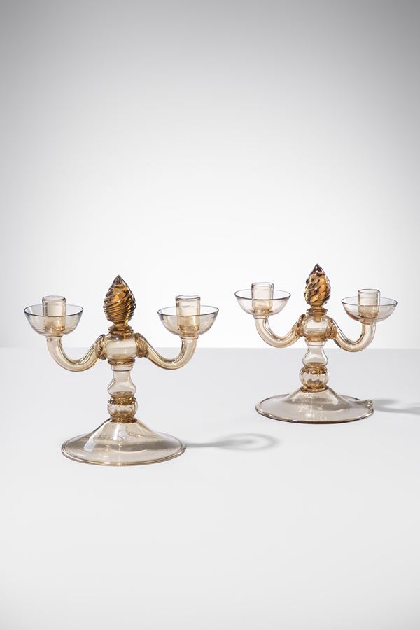 Vittorio Zecchin - Due candelabri mod. 2662