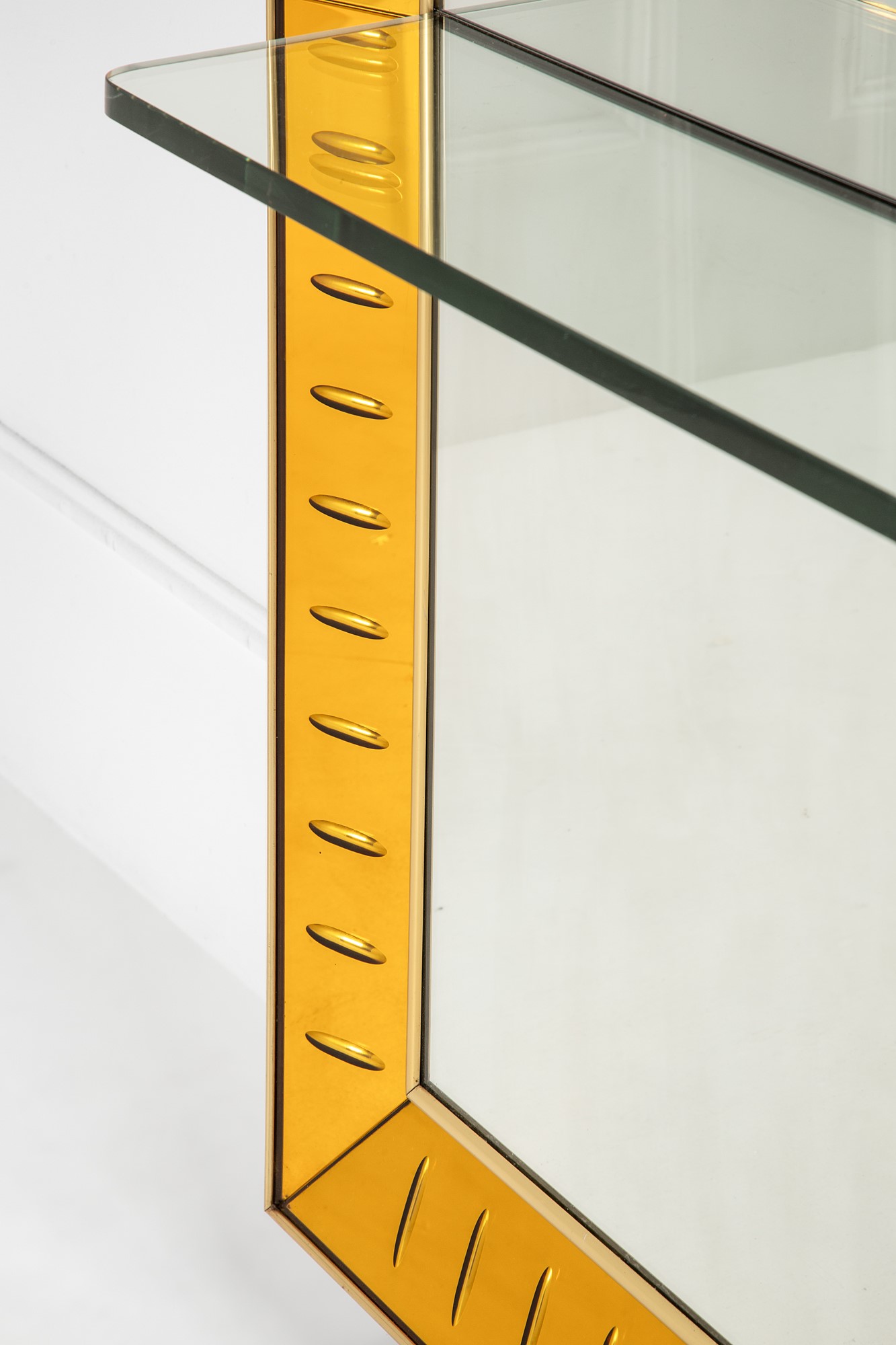 Cristal Art - Grande Specchiera Fondosala con Mensola Mod. 2654