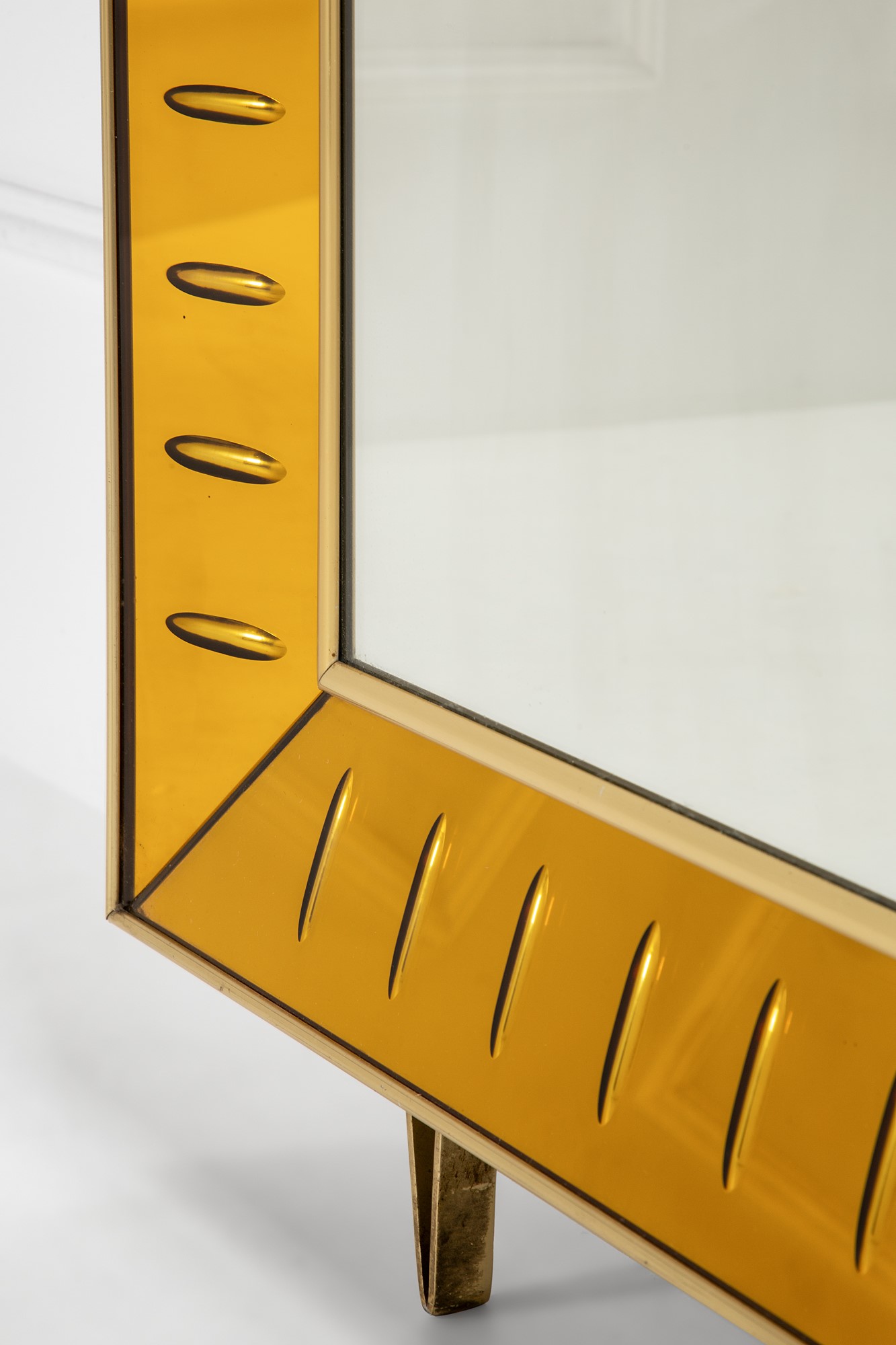 Cristal Art - Grande Specchiera Fondosala con Mensola Mod. 2654