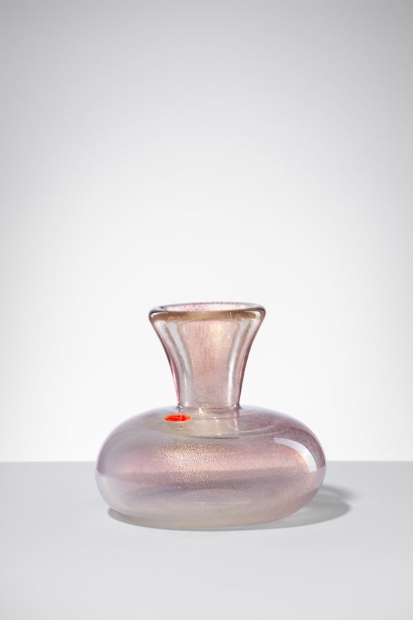 Archimede Seguso - Vaso della serie Polvere Oro
