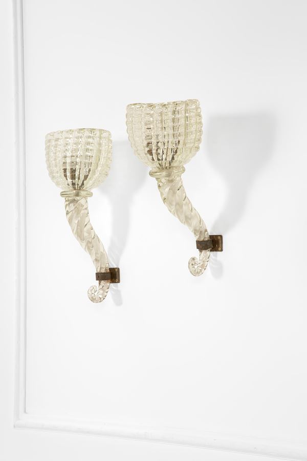 Barovier &amp; Toso - Due lampade da parete