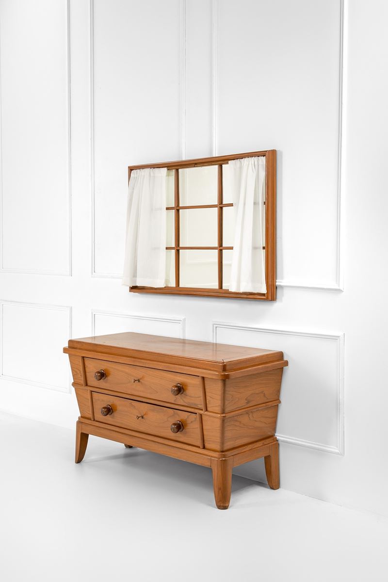 Cassettiera con specchiera