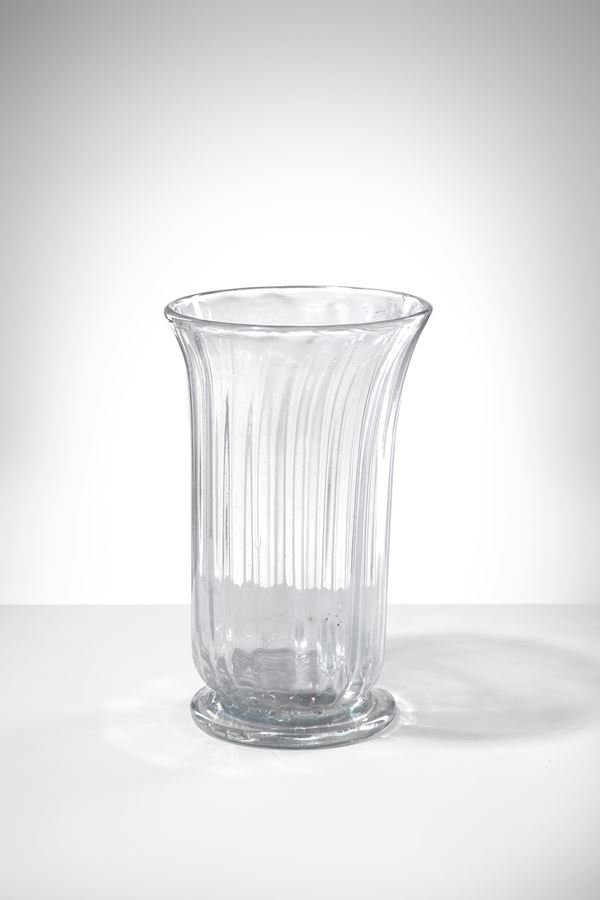 Murano - Grande vaso costolato