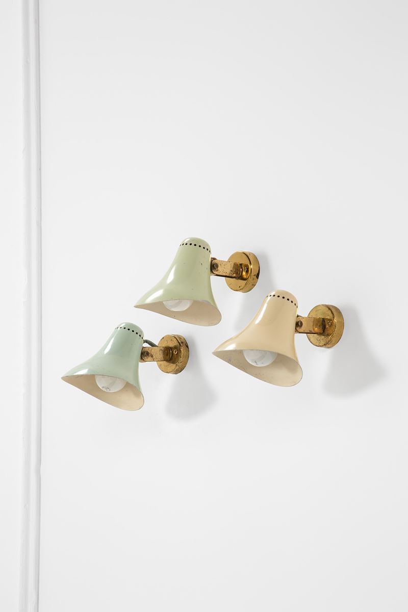 Tre lampade da parete mod. 18 VT