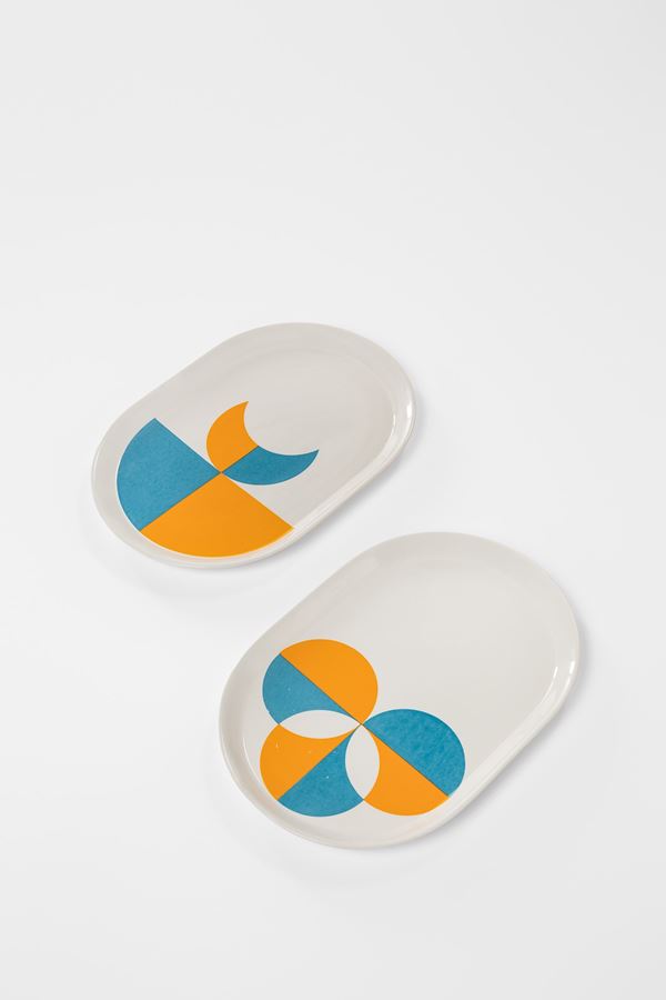 Gio Ponti - Due piatti da portata della Collezione Fantasia italiana