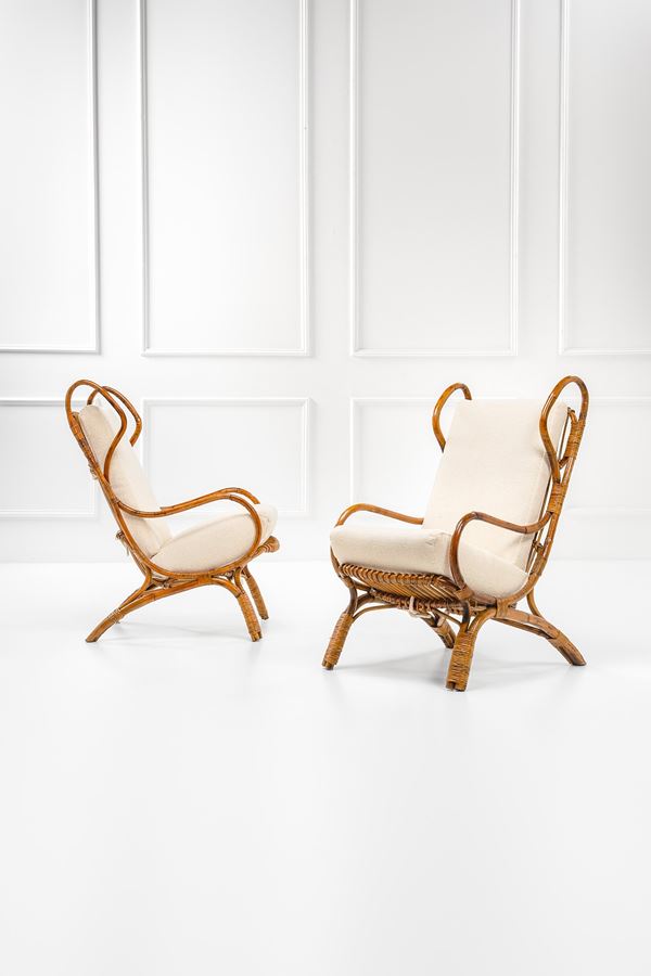 Gio Ponti - Due poltrone mod. BP16 Continuum