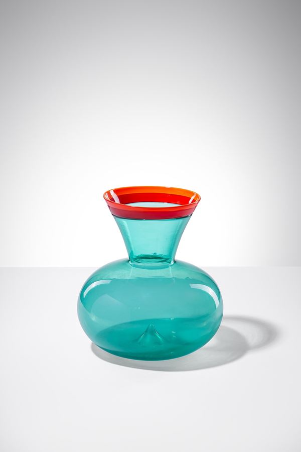 Flavio Poli : Vaso con collo svasato  - Asta Vetri di Murano - Incanto Casa d'Aste e Galleria