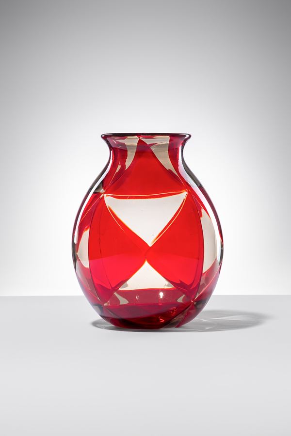 Ercole Barovier - Vaso della serie Intarsio