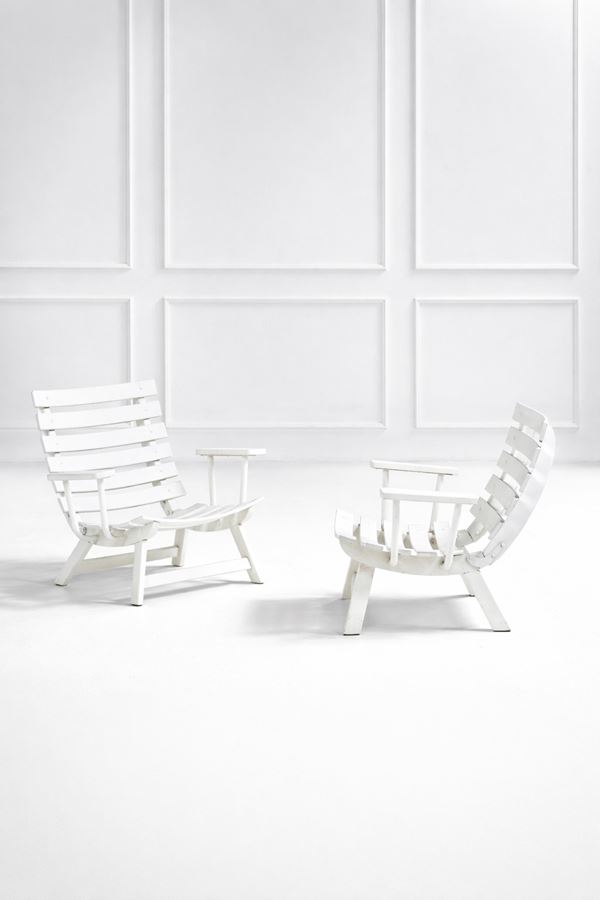 Carlo Hauner - Due poltrone da giardino