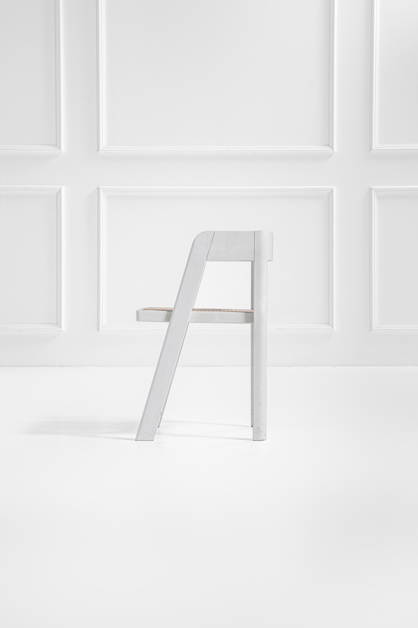 Tito Agnoli - Quattro sedie della Collezione Programma C, legno laccato e paglia di Vienna