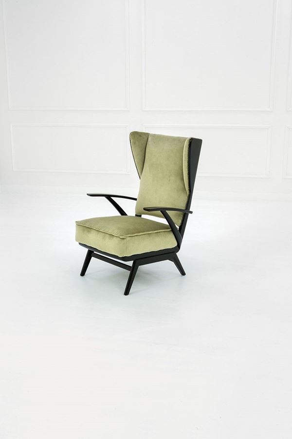 Poltrona
Legno laccato, tessu  - Auction Design - Incanto Casa d'Aste e Galleria
