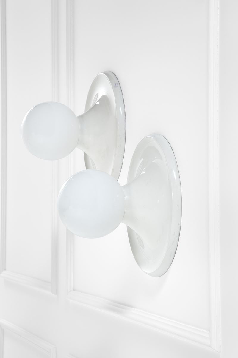 Achille e Pier Giacomo Castiglioni - Light Ball grande, Due lampade da parete o soffitto
