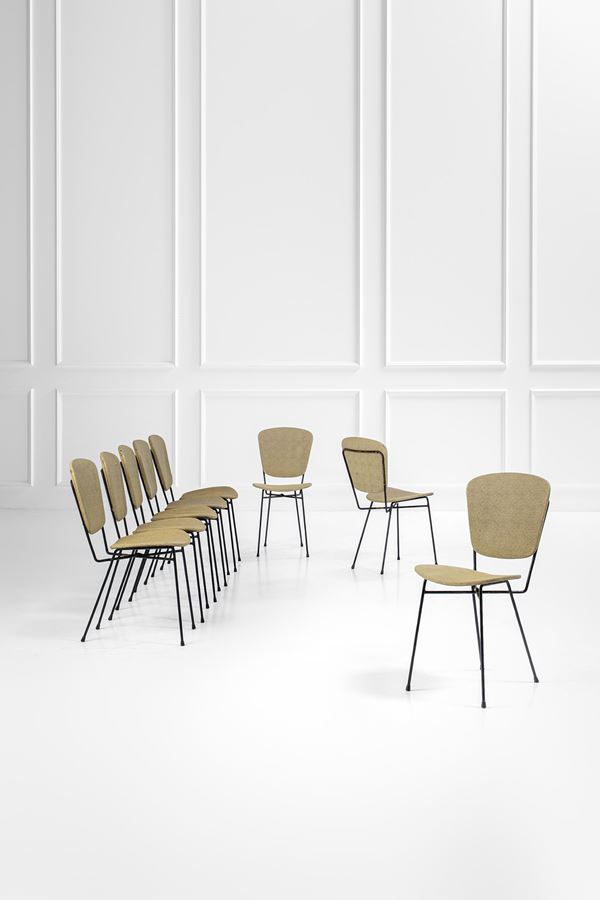 Carlo Alberto Bordogna - Otto sedie per hotel Augustus Minerva di Cuneo