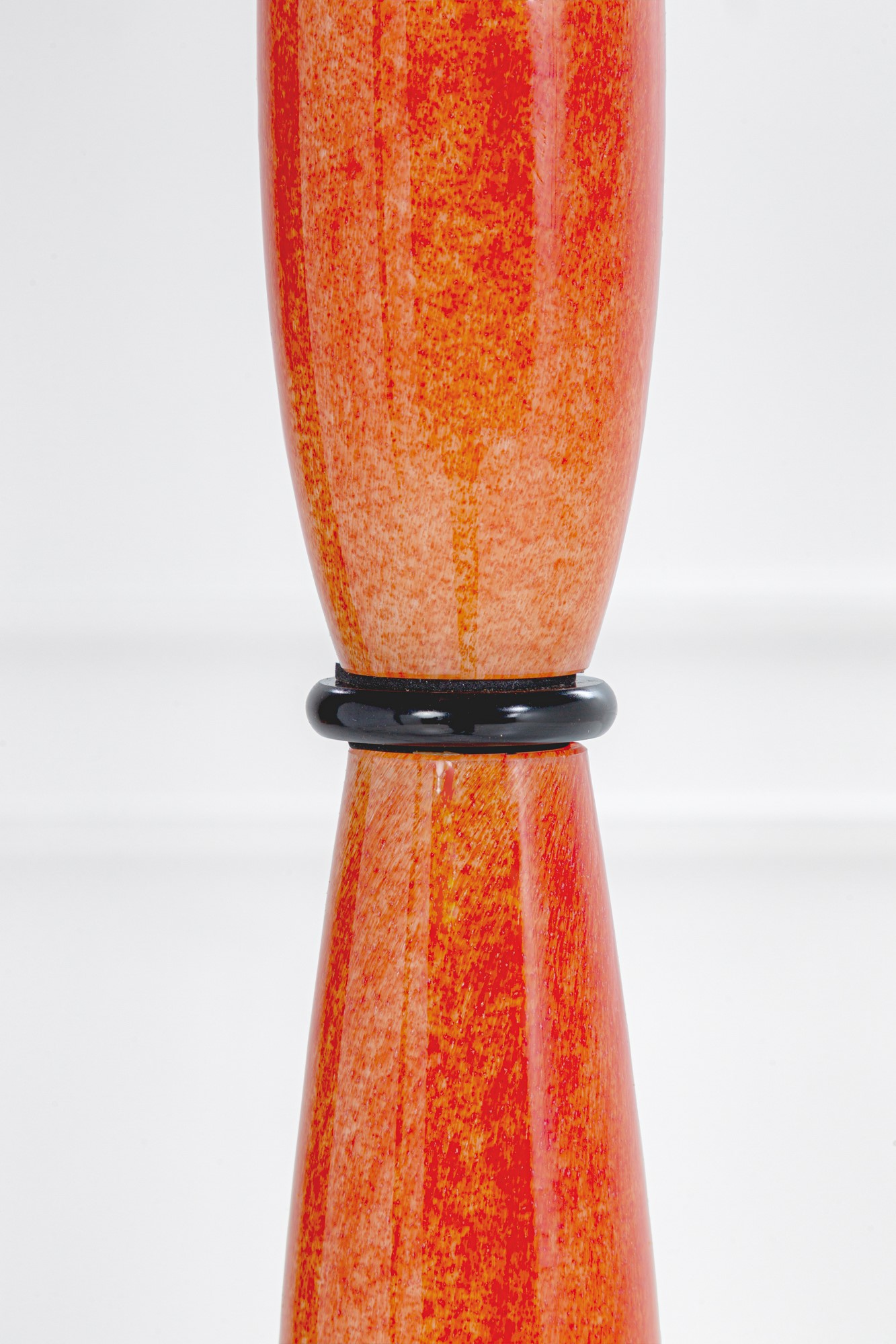 Barovier & Toso - Lampada da terra in vetro di Murano e metallo verniciato