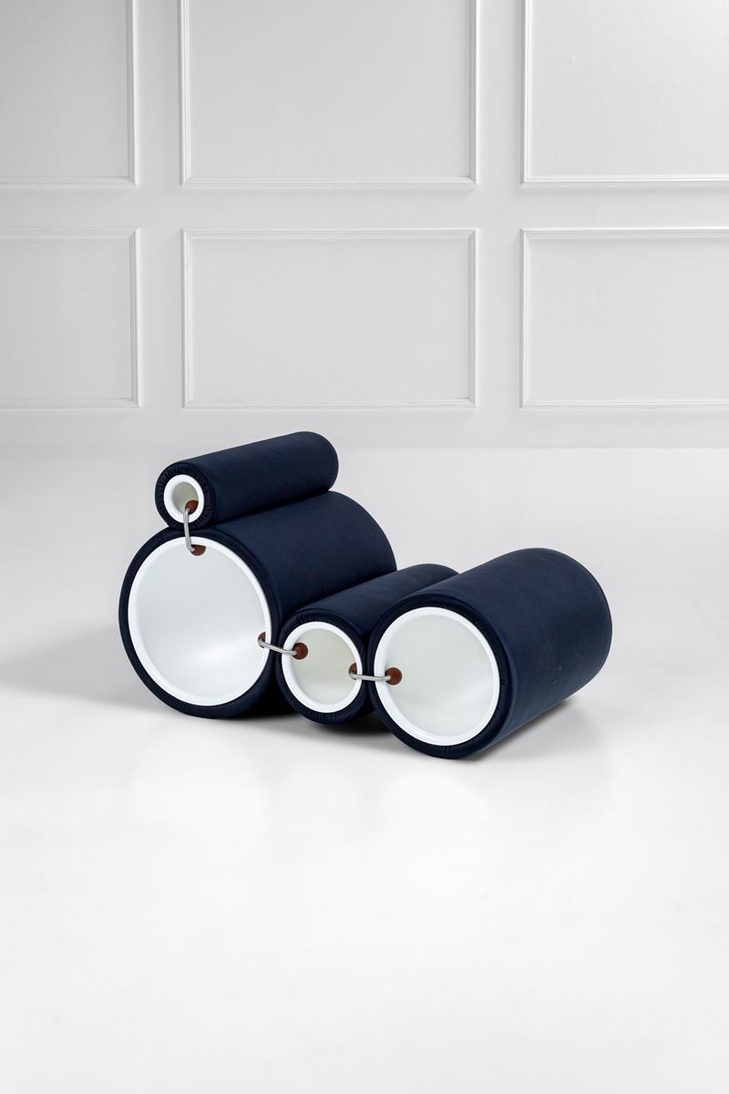 Joe Colombo - Tube Chair, resina plastica e metallo cromato, design 1969