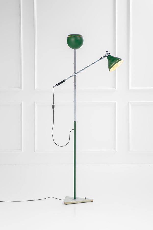 Stilux (attr.) - Lampada da terra a due bracci