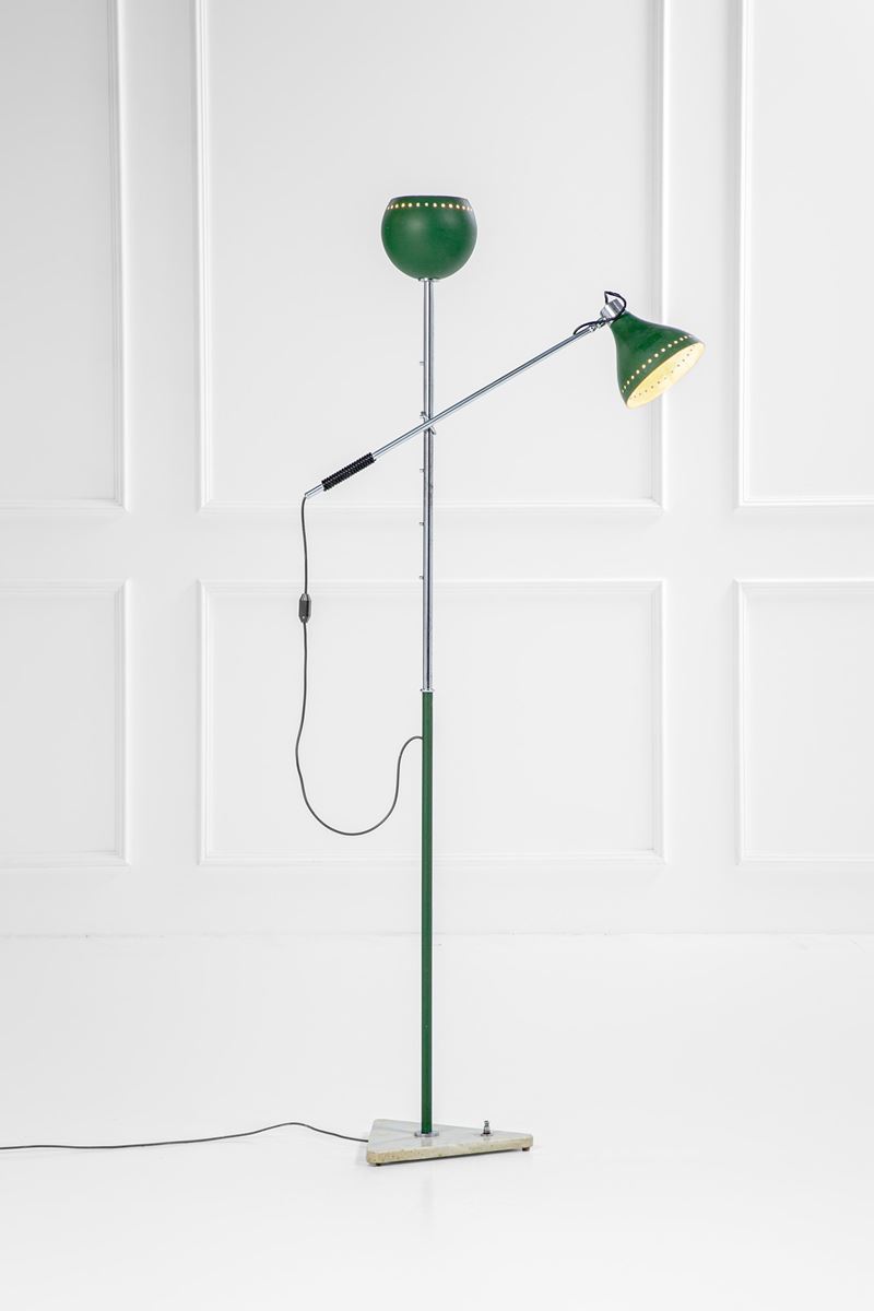 Lampada da terra a due bracci