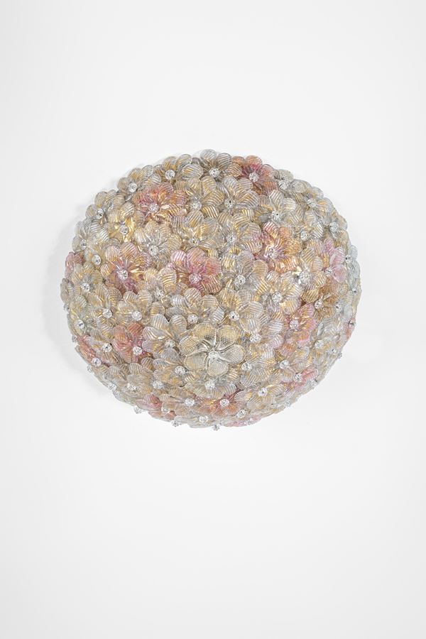 Seguso Vetri d'Arte - Lampada a plafone