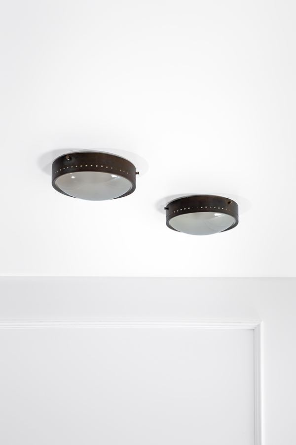 Greco Illuminazione - Due plafoniere mod. Urania