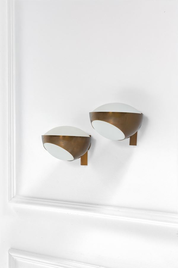Max Ingrand - Due lampade da parete mod. 1963