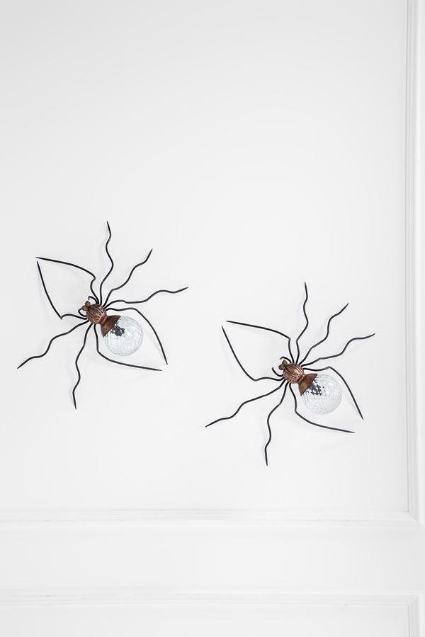 Rossini Illuminazione - Due lampade da parete a guisa di ragno