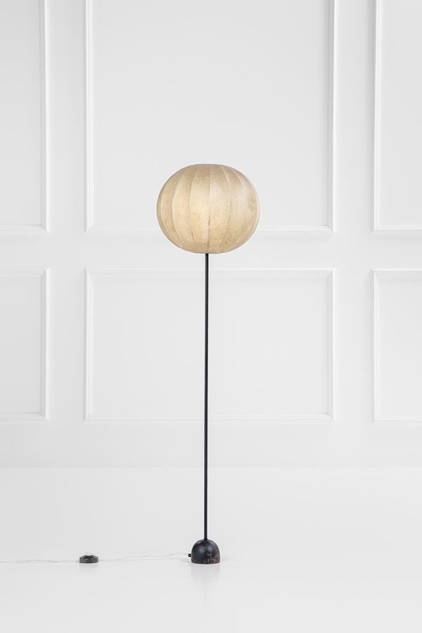 Hans Bergstrom (attr.) - Lampada da terra in cocoon