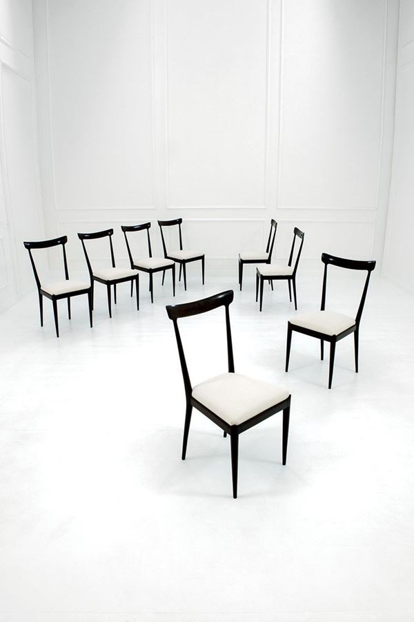 Ico Parisi : Otto sedie mod. 38A
Legno di   - Auction Design - Incanto Casa d'Aste e Galleria