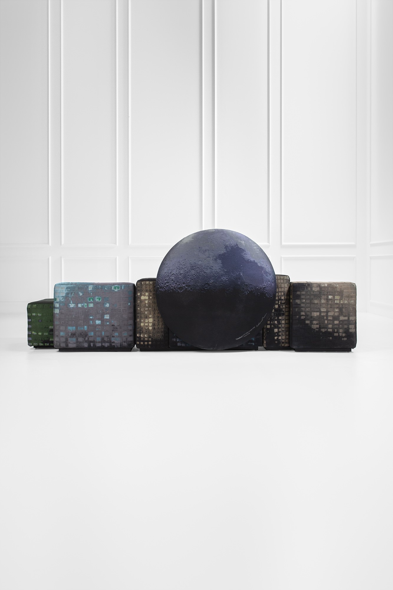 Gaetano Pesce - Notturno a New York - Sistema di sedute in tessuto a rilievo