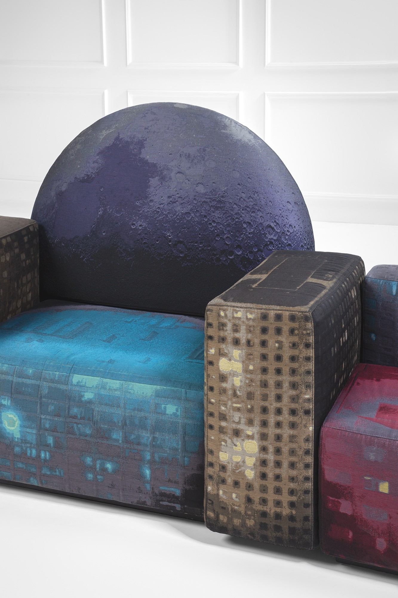 Gaetano Pesce - Notturno a New York - Sistema di sedute in tessuto a rilievo
