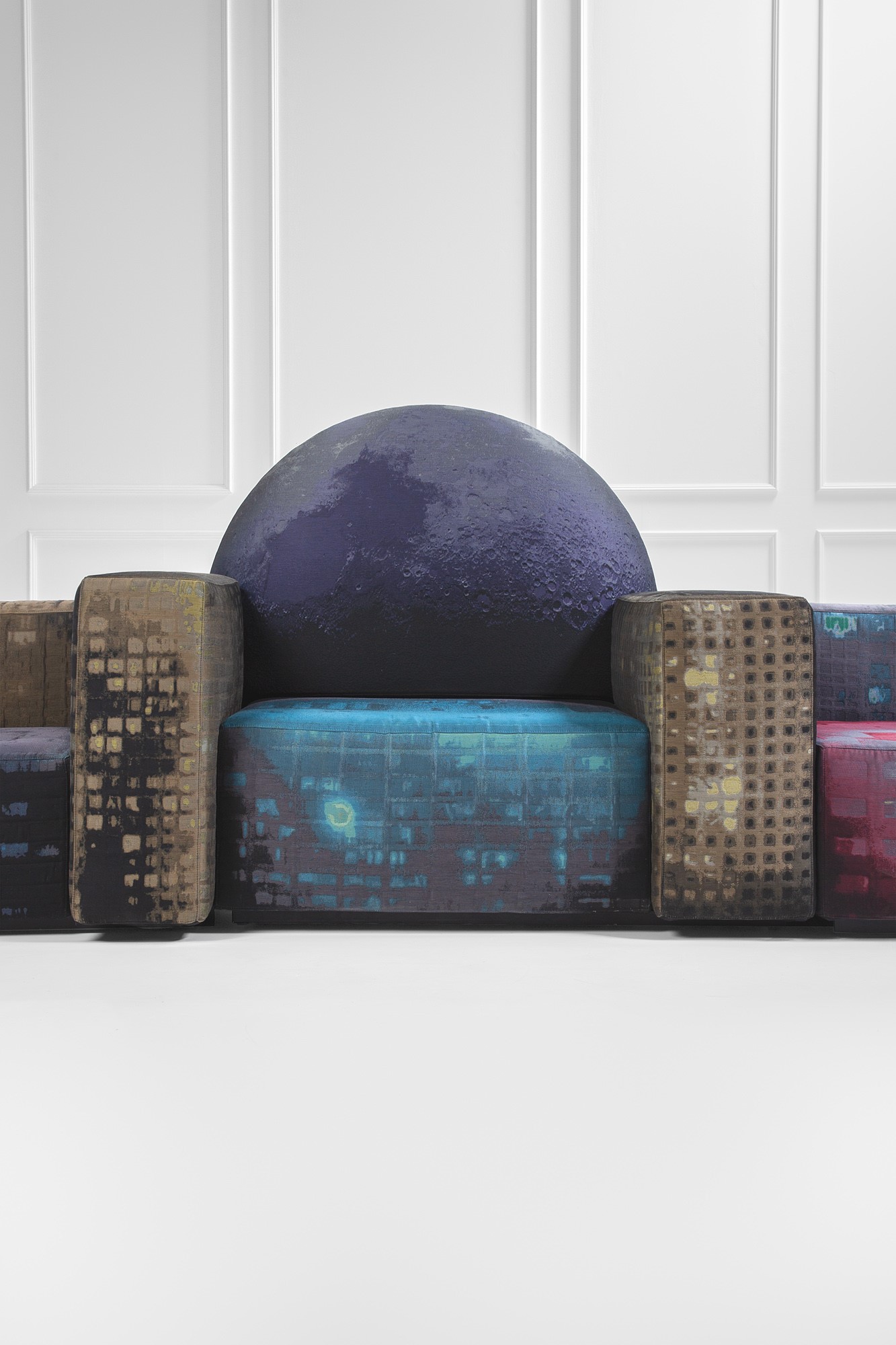 Gaetano Pesce - Notturno a New York - Sistema di sedute in tessuto a rilievo