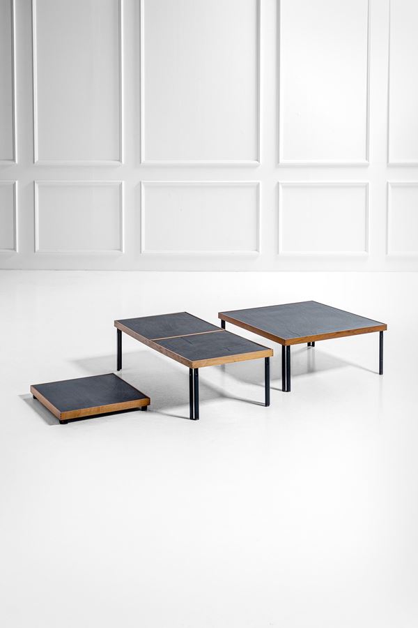 Piero De Martini - Tre tavoli bassi della serie Naviglio