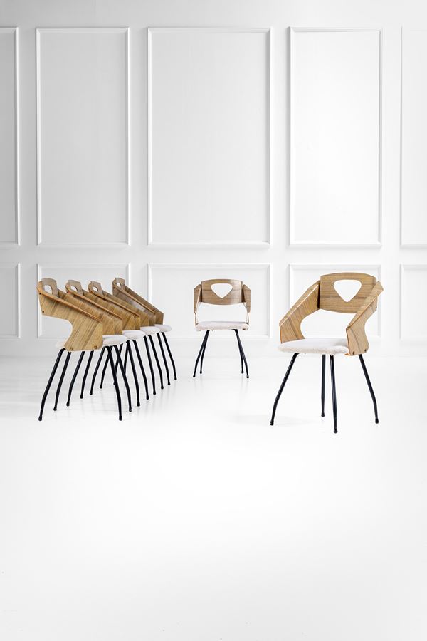 Carlo Ratti (attr.) - Sei sedie