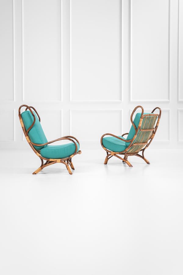 Gio Ponti - Due poltrone mod. BP16 Continuum