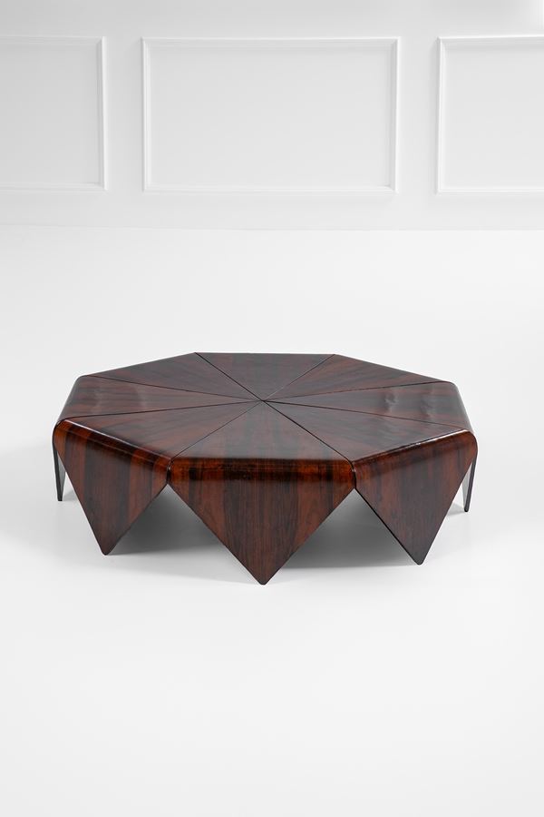 Jorge Zalszupin - Tavolo basso ottagonale mod. Petalas