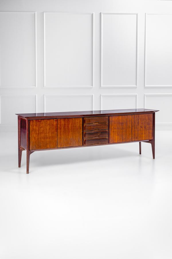Ico Parisi - Grande sideboard con ante e falsi cassetti