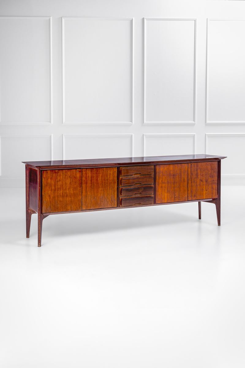 Ico Parisi - Grande sideboard con ante e falsi cassetti