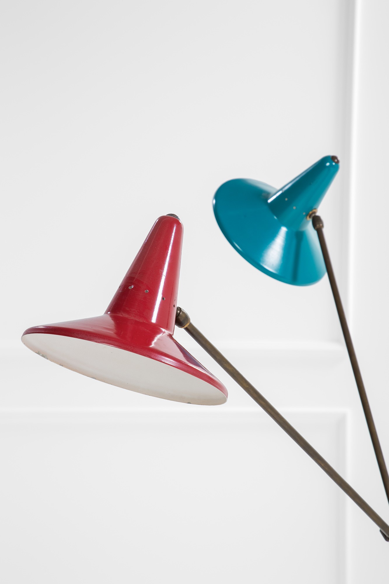 Lampada da terra a tre luci