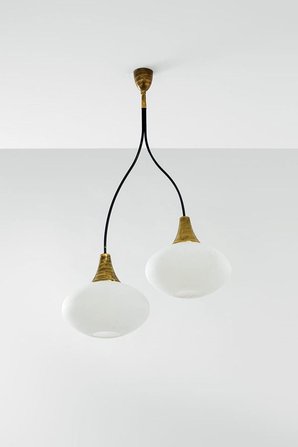 Lampadario
Ottone lucido, met